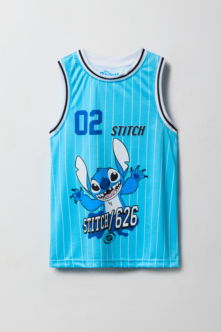 Jersey Active rayé à imprimé Lilo & Stitch pour garçon