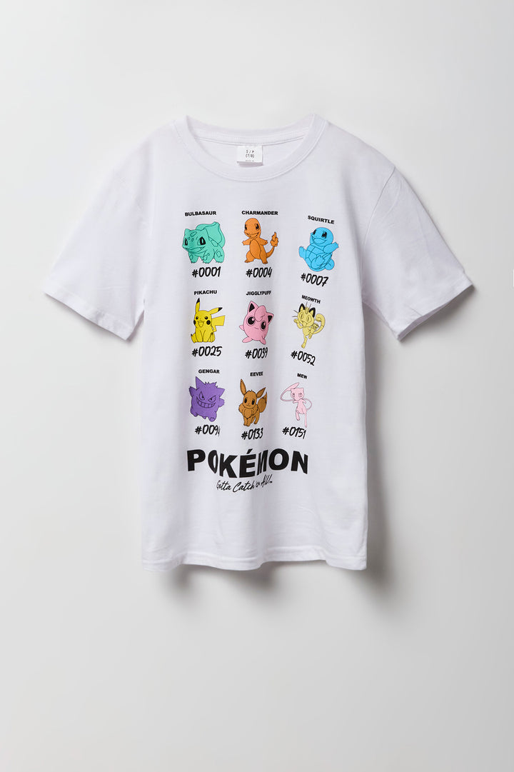 T-shirt à imprimé Pokemon pour enfants