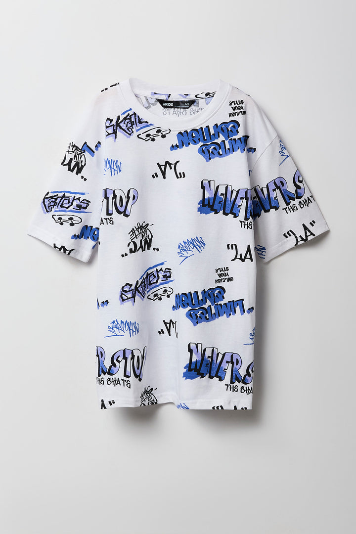 T-shirt à imprimé sports pour garçons