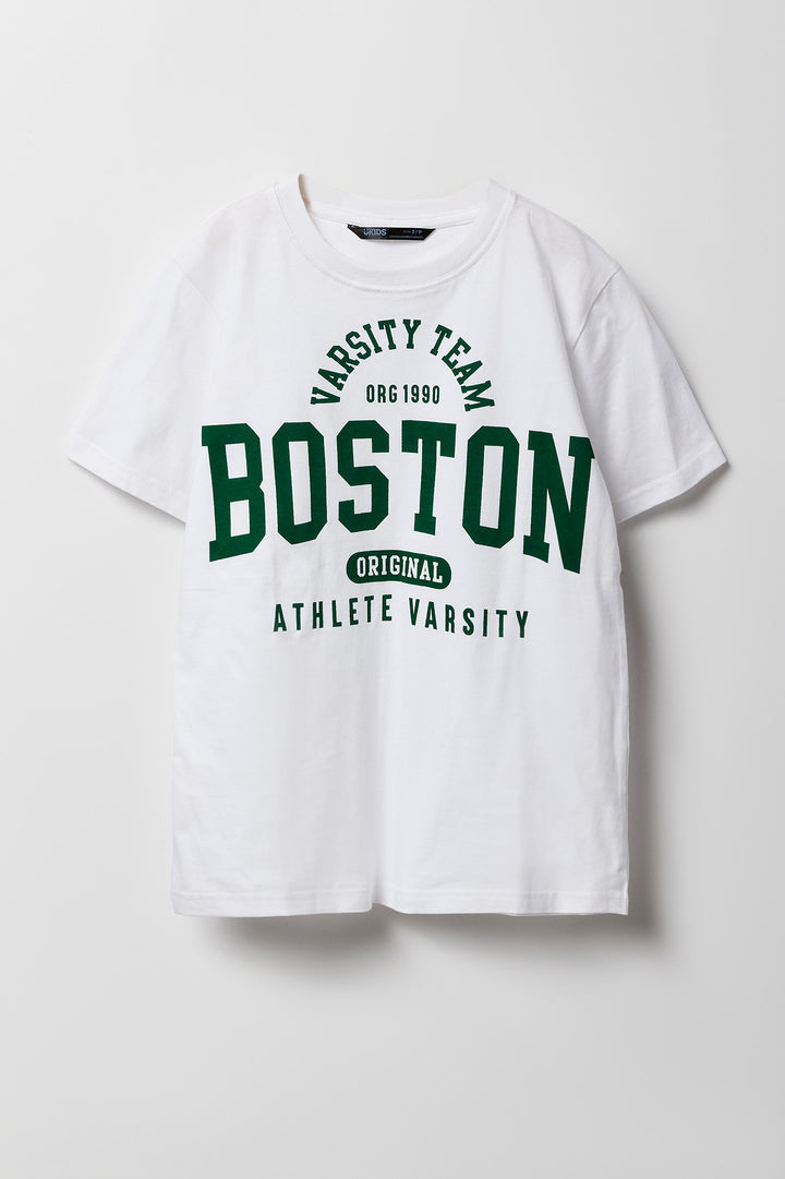 T-shirt à imprimé Boston Varsity Team pour garçon