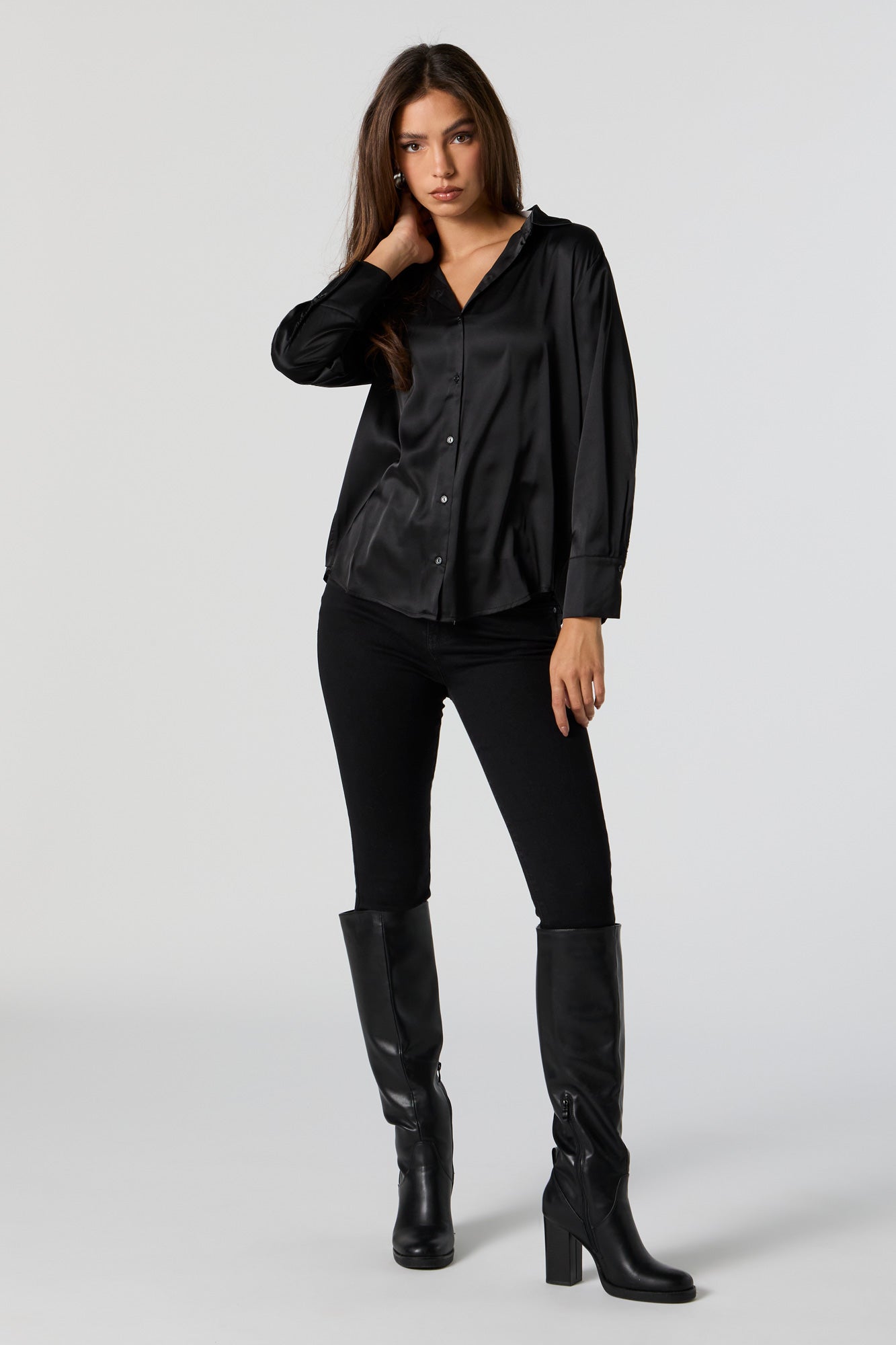 Sheer Button Up Top – Urban Planet