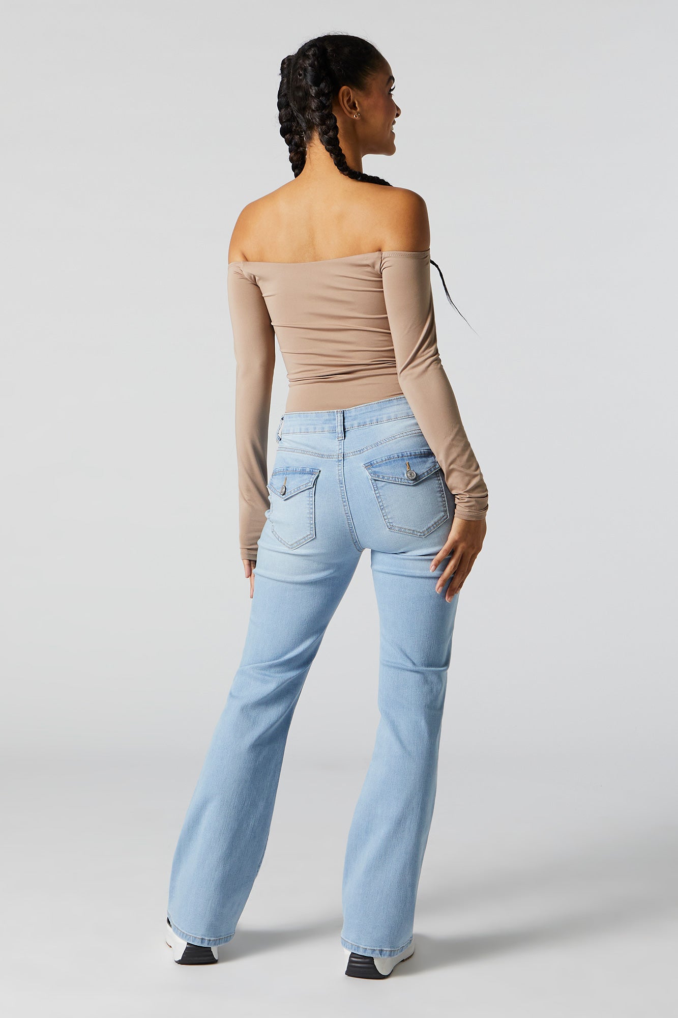 Very light blue bootcut jeans in responsible cotton Jeans bar Products  23DARLINBC — Elora