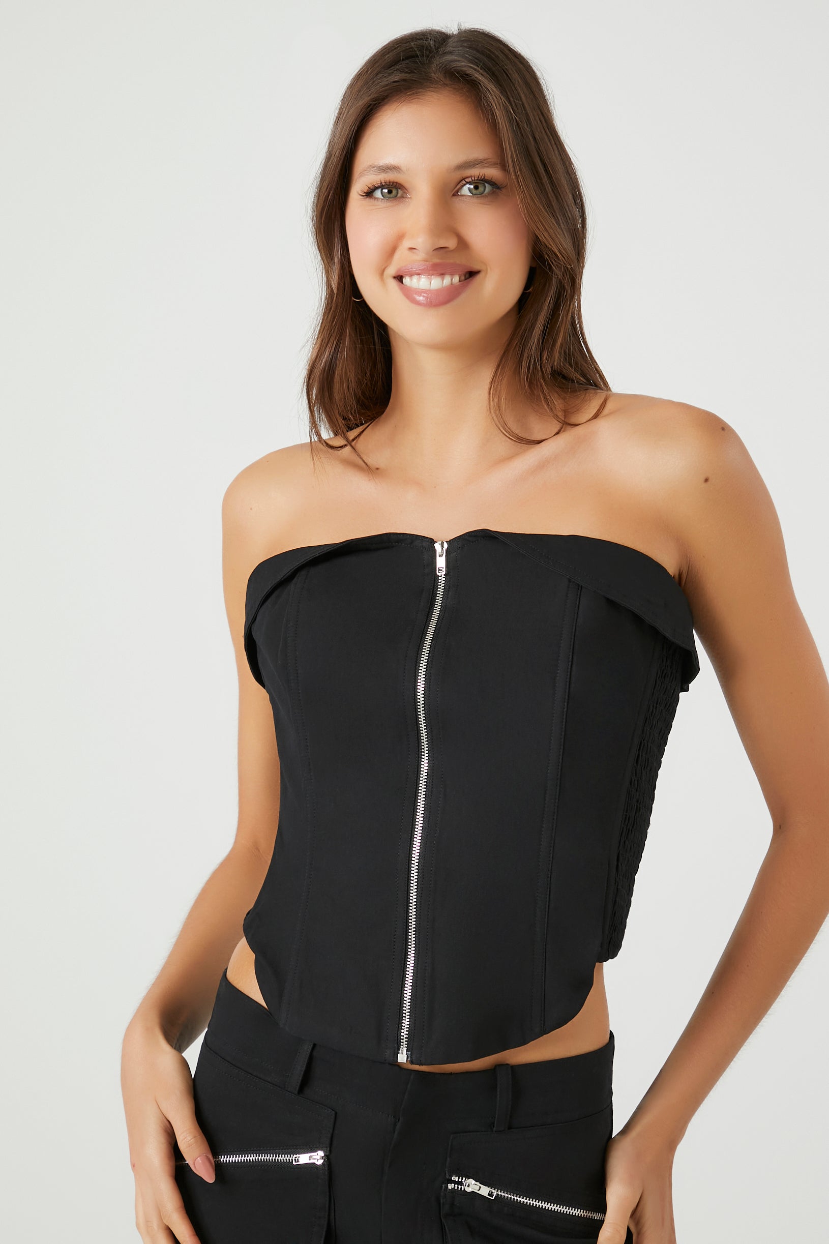 Zip Up Tube Top – Urban Planet