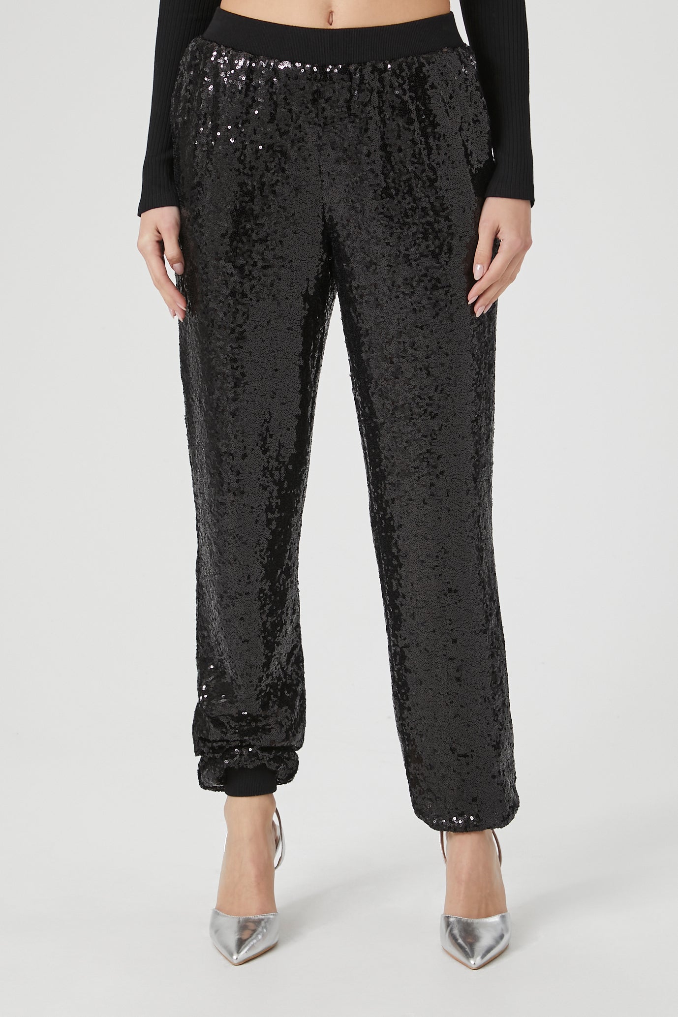 Sequin Mid Rise Jogger – Urban Planet