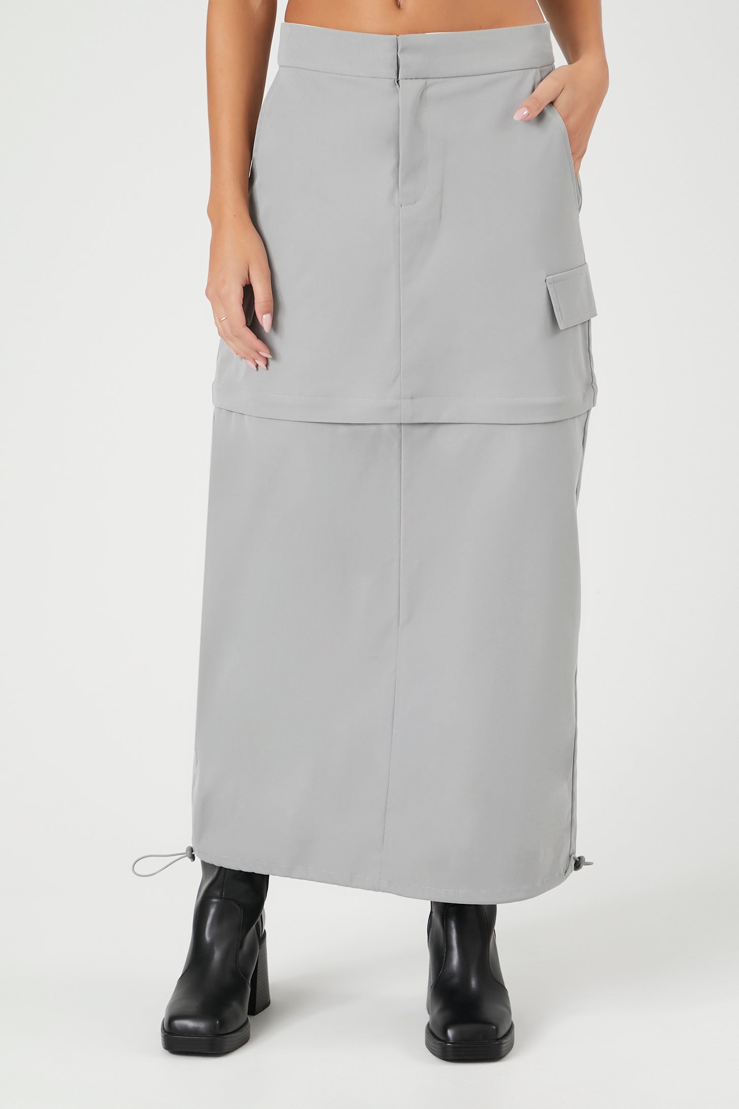 Toggle Drawstring Cargo Midi Skirt – Urban Planet