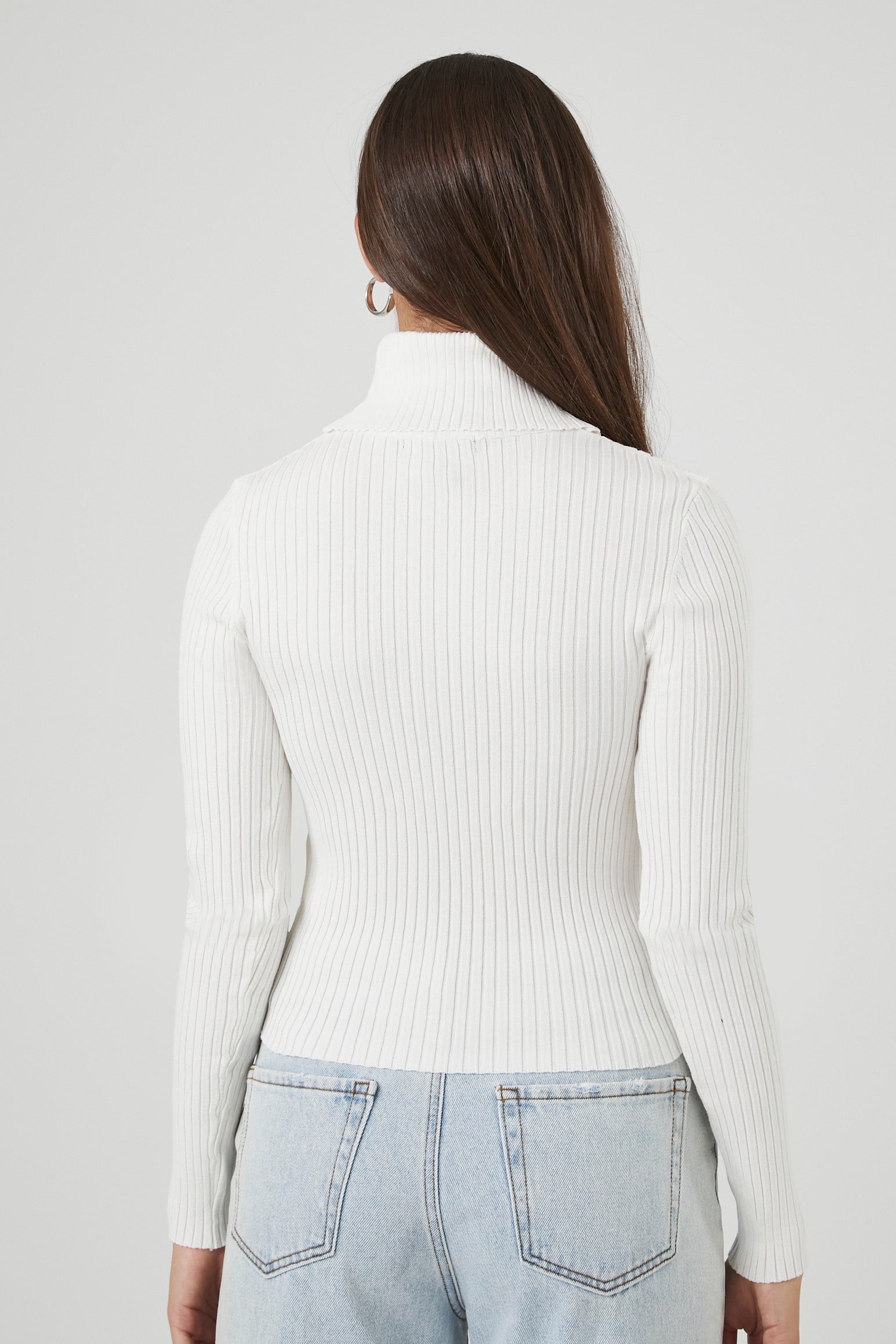 Ribbed Knit Turtleneck Sweater Dress – Urban Planet