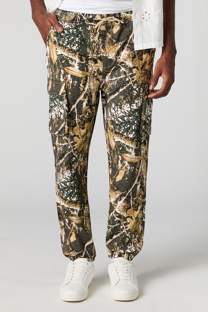 Jogger cargo à taille coulissante