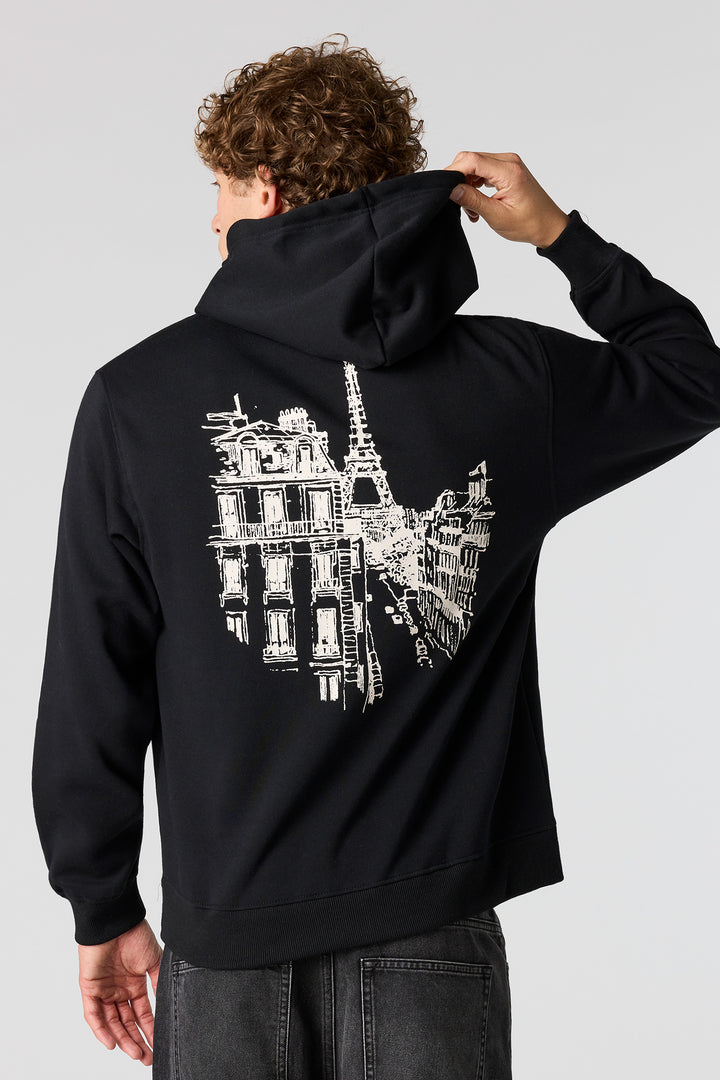 Paris Graphic Fleece Hoodie
