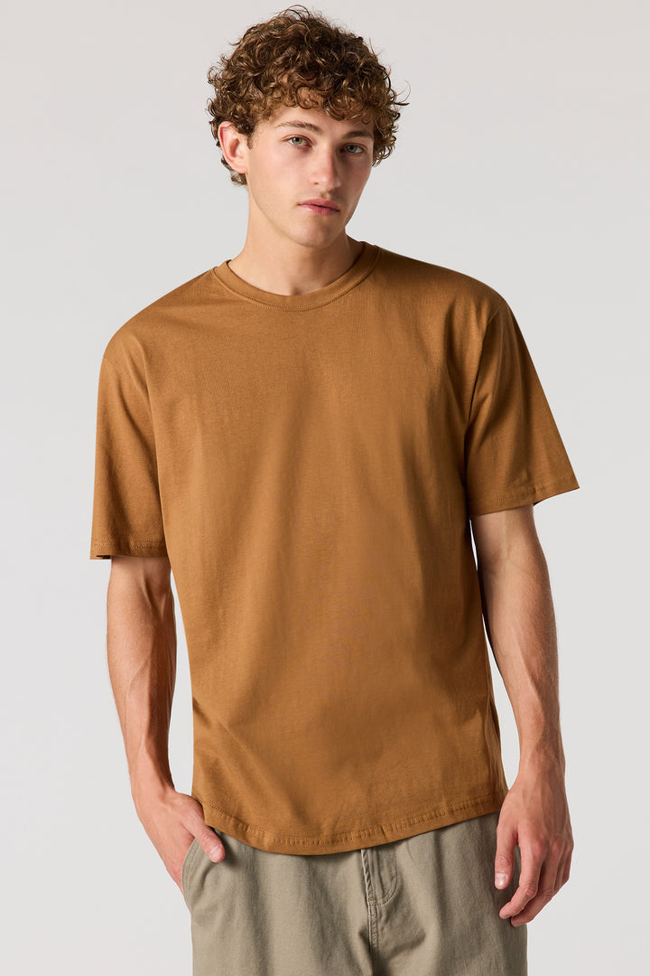 T-shirt classique à encolure dégagée