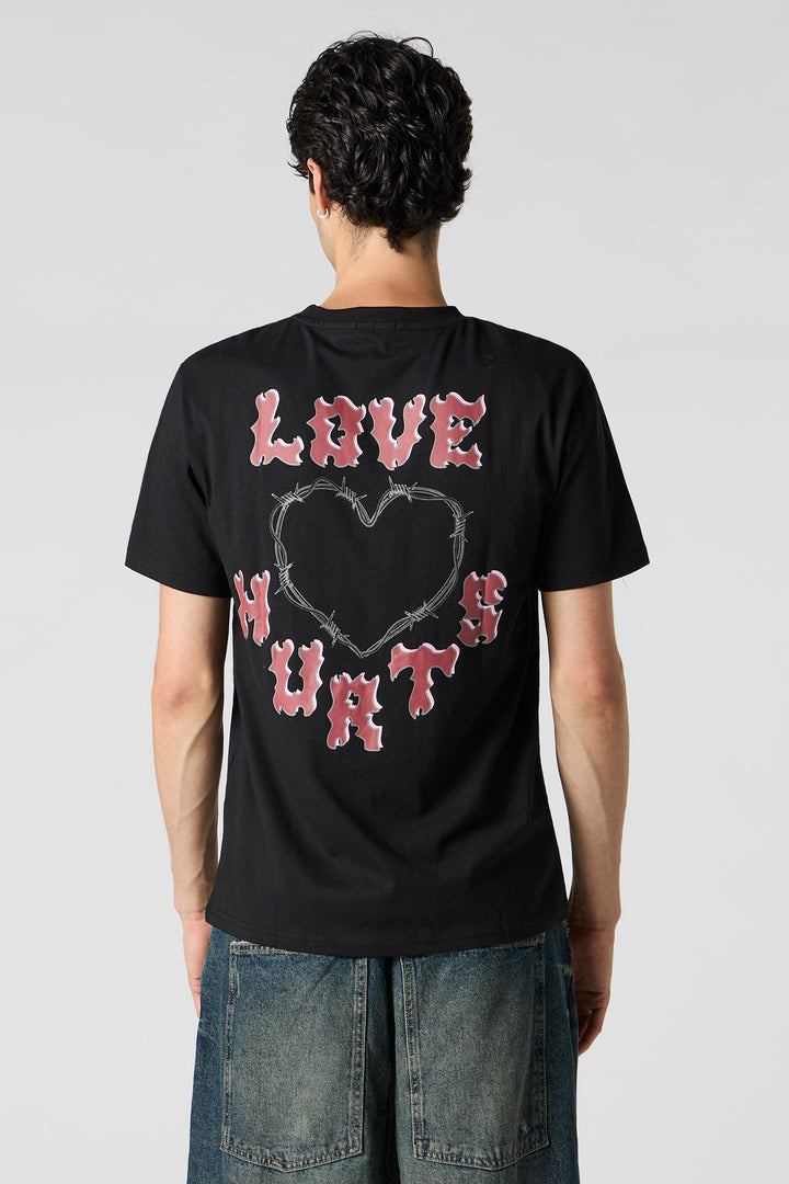 T-shirt à imprimé Love Hurts