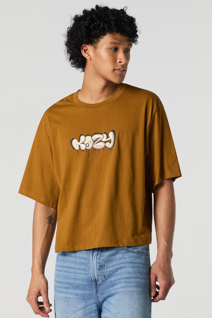 T-shirt carré à imprimé Kozy