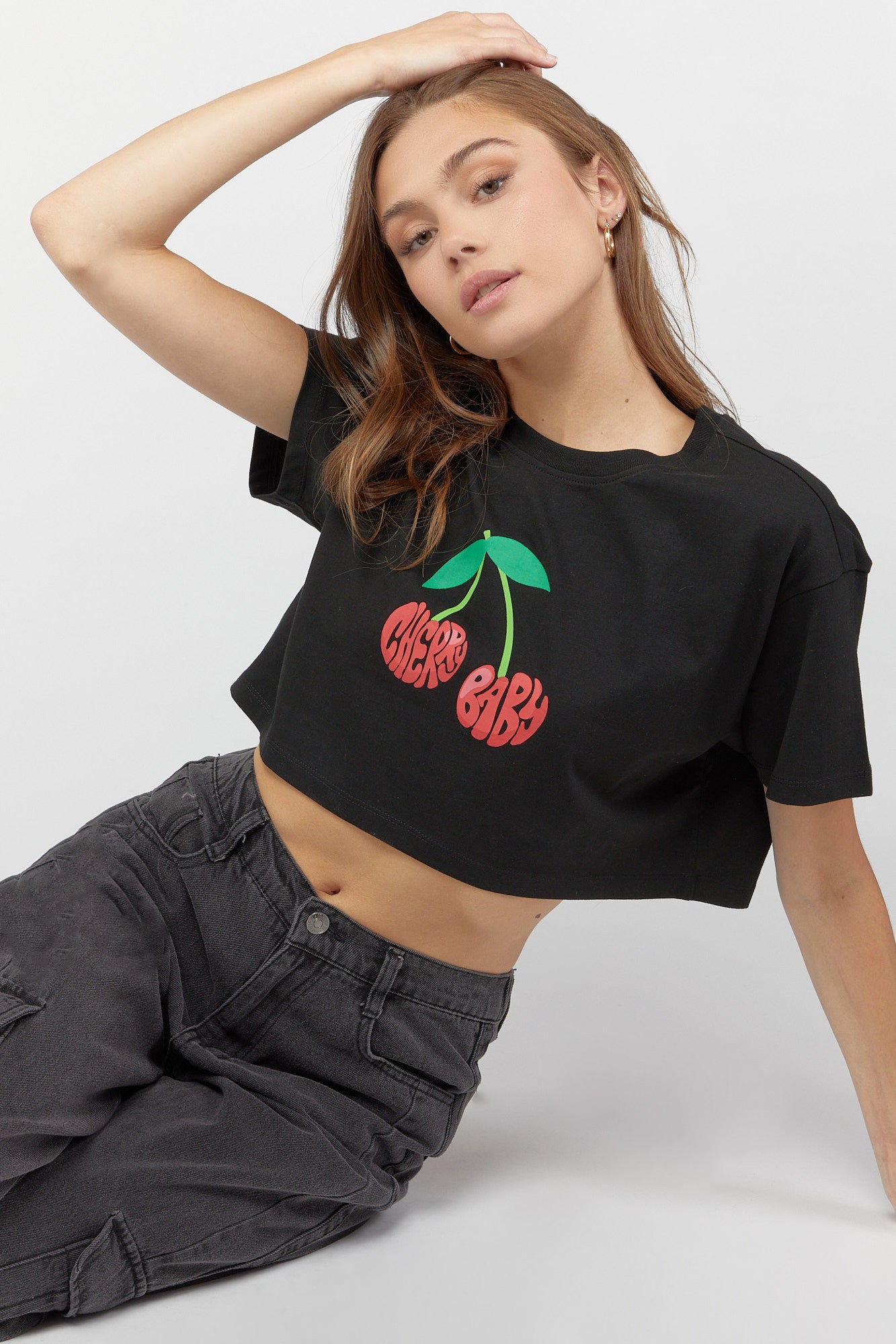 Cherry Baby Graphic Crop T-Shirt – Urban Planet