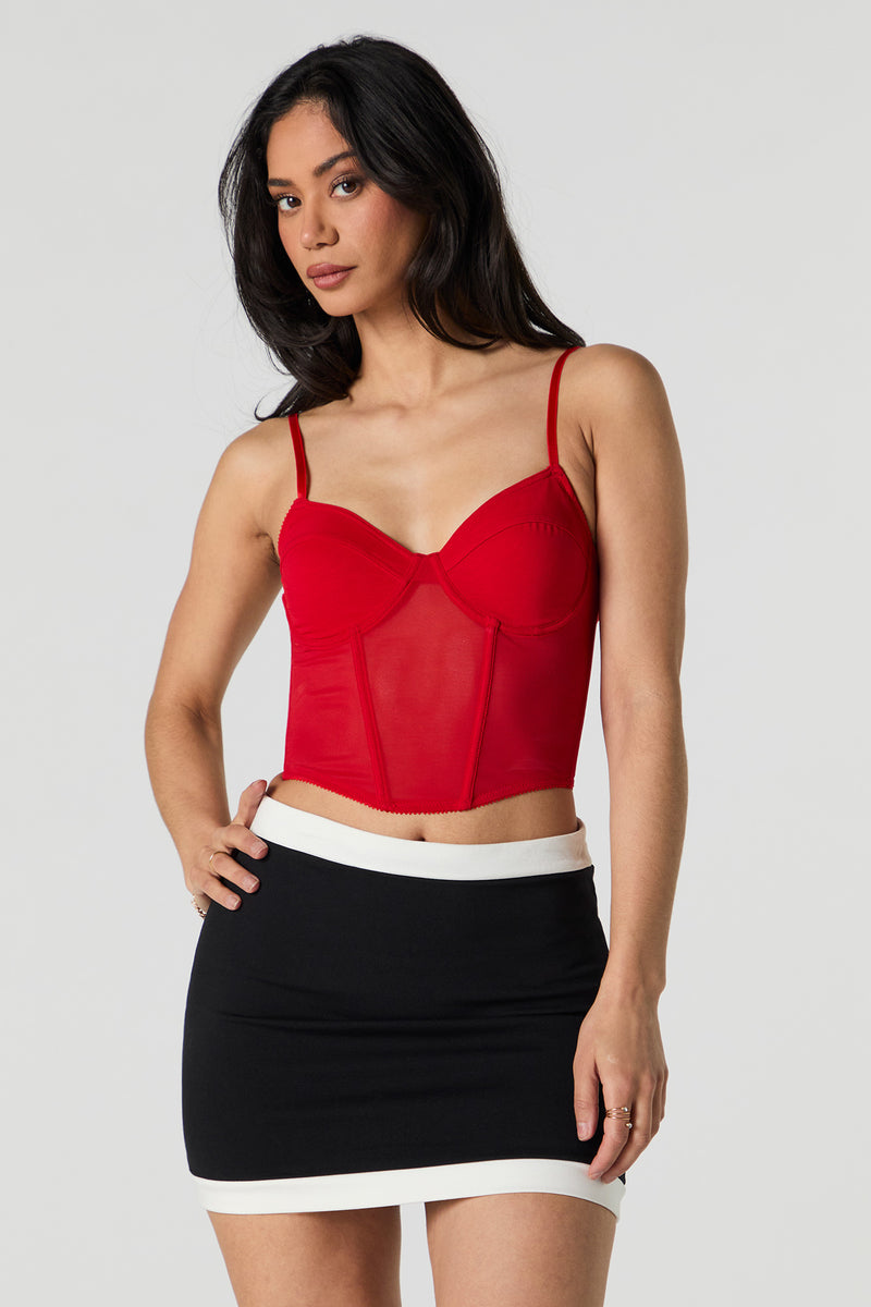 Camisole corset en filet