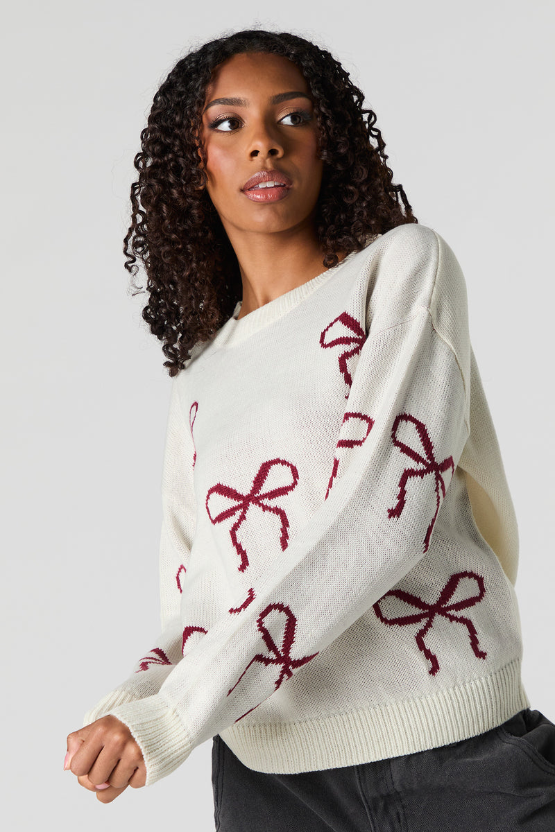 Chandail en tricot de jacquard épais
