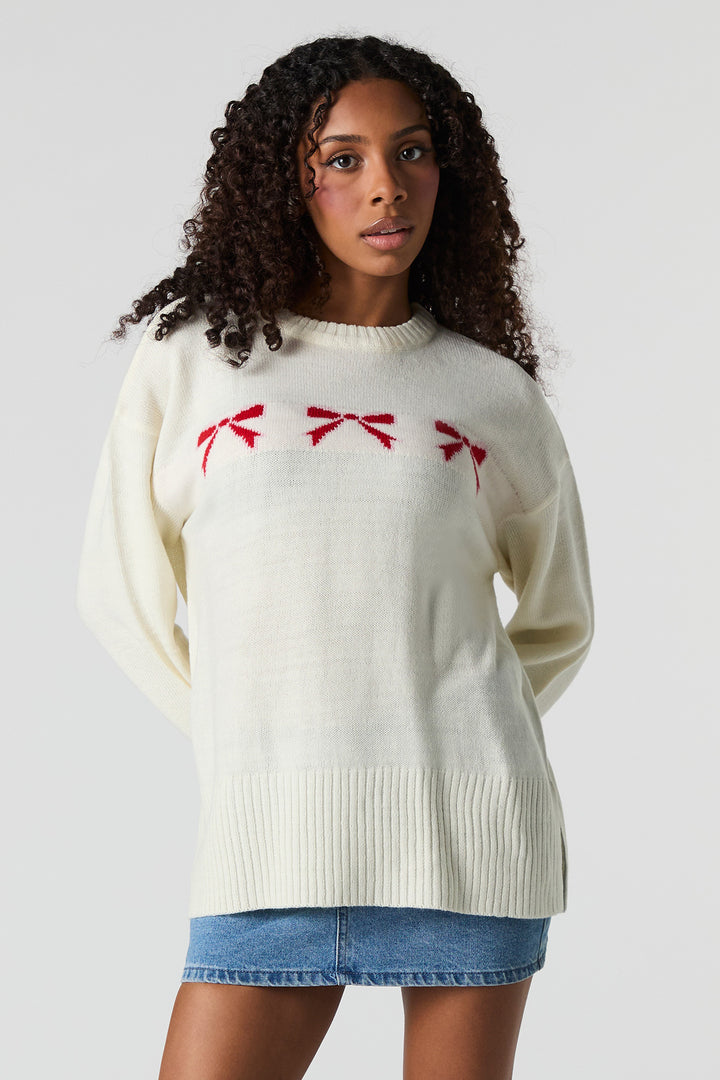 Chandail en tricot jacquard