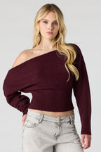 Mossy Knit Boatneck Sweater