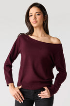 Off Shoulder Sweater