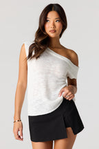 Off Shoulder Knit Top