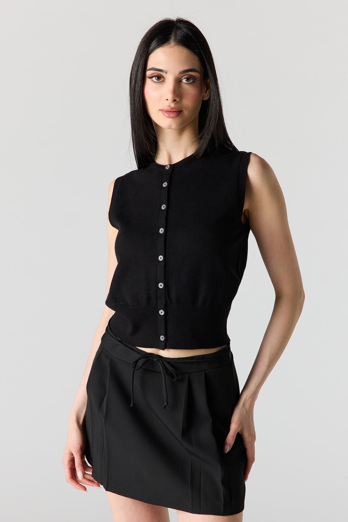 Veste boutonnée en tricot