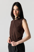 Veste boutonnée en tricot