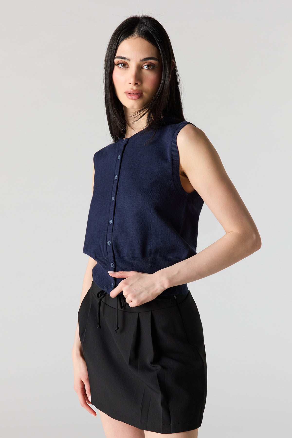 Veste boutonnée en tricot