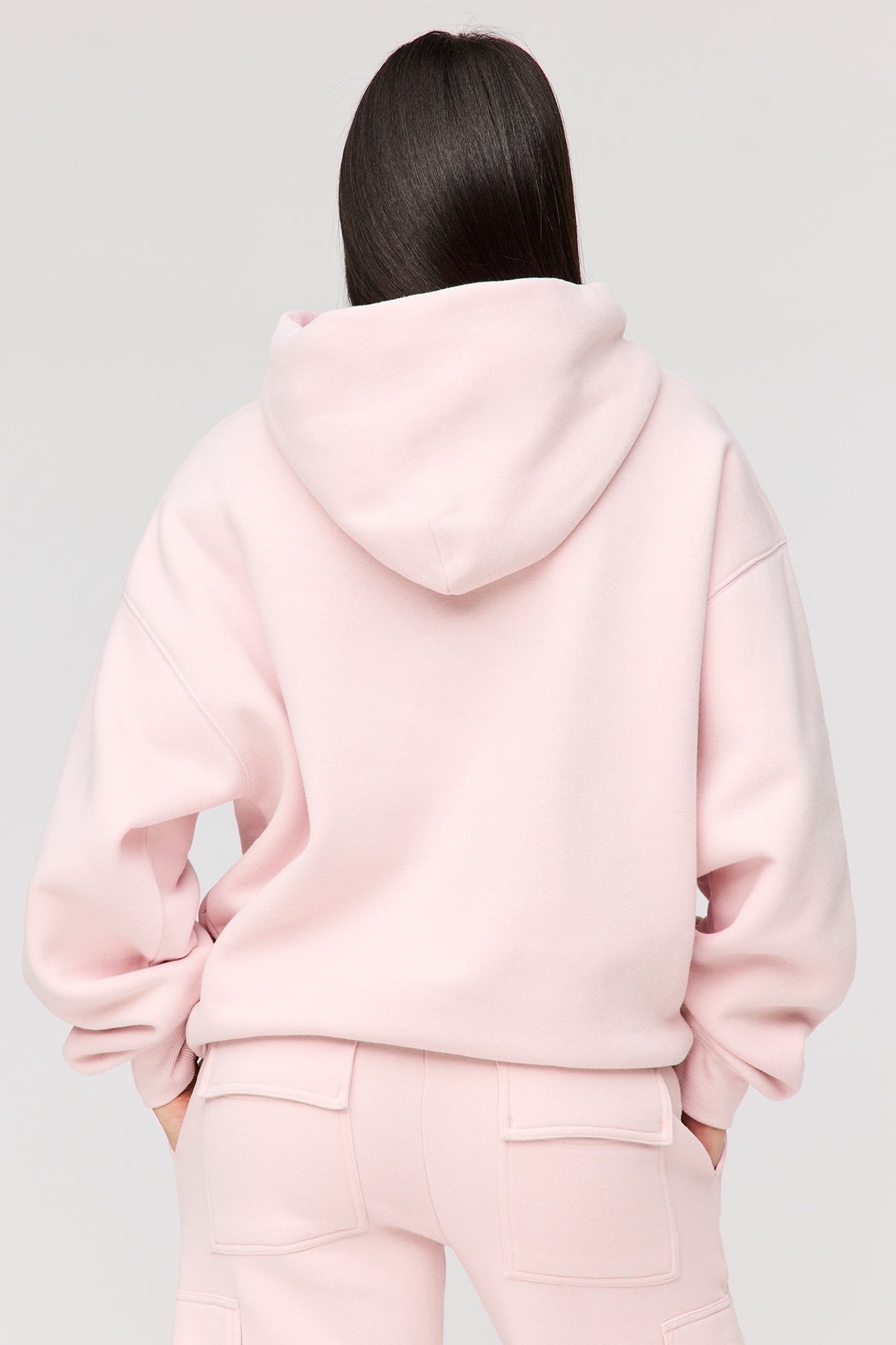 Alt View 2. Premium Fleece Grande Hoodie - Pink