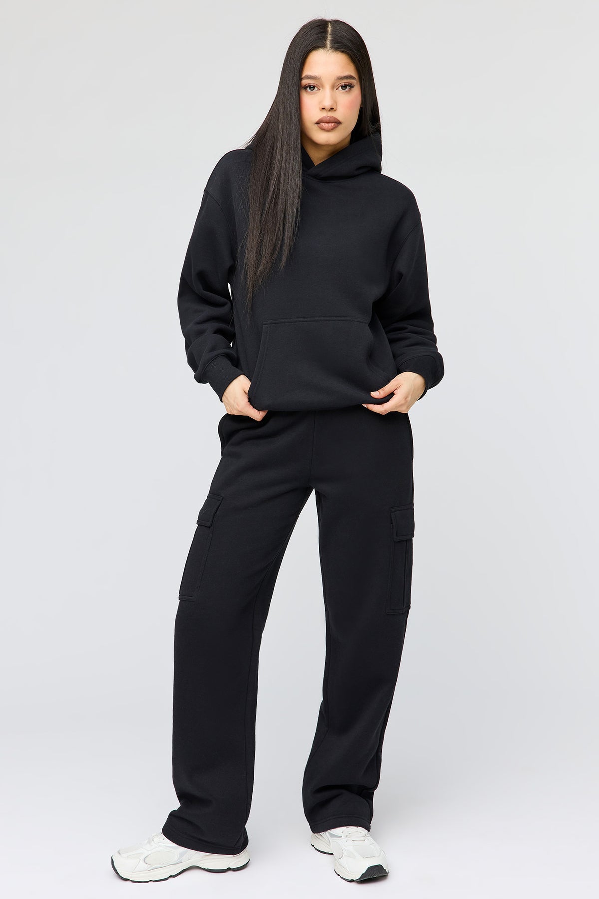 Alt View 3. Premium Fleece Classic Hoodie - Black