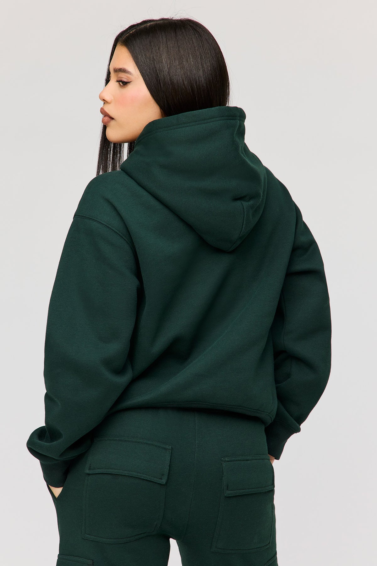 Alt View 2. Premium Fleece Classic Hoodie - Green
