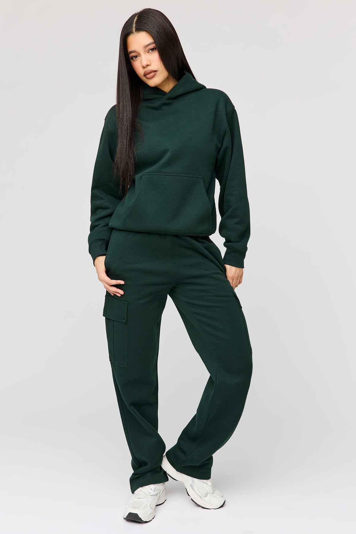 Alt View 3. Premium Fleece Classic Hoodie - Green