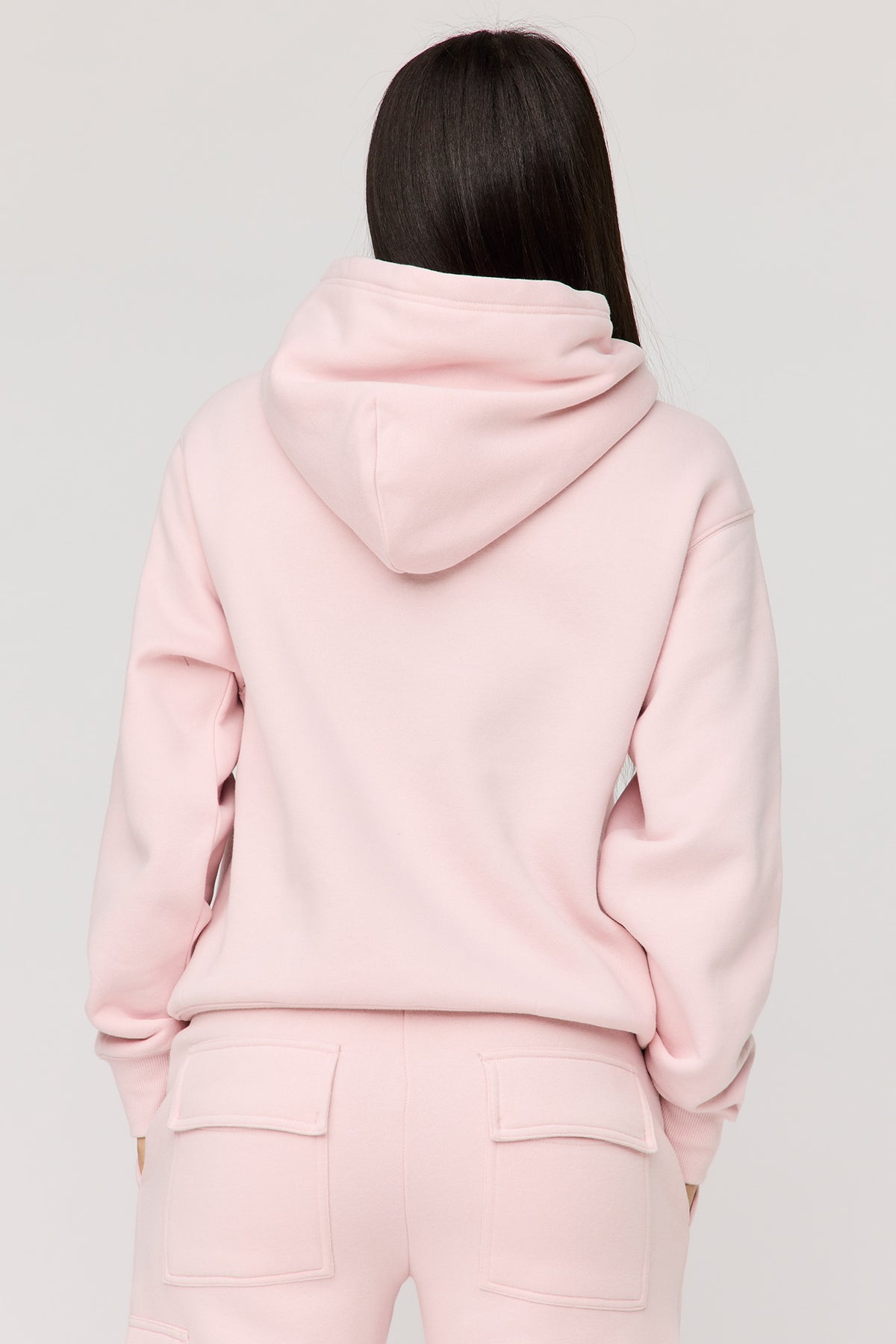 Alt View 2. Premium Fleece Classic Hoodie - Pink