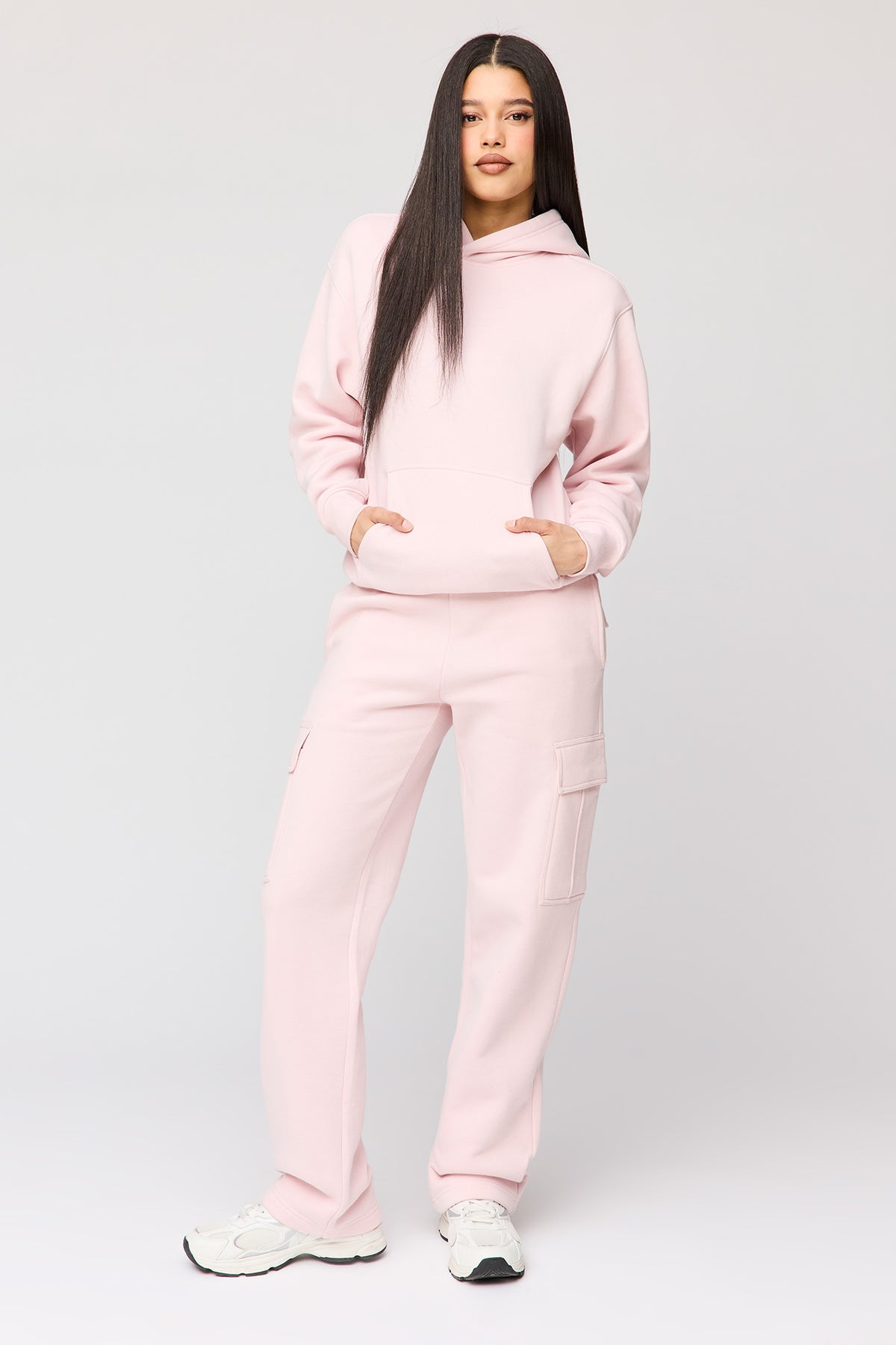 Alt View 3. Premium Fleece Classic Hoodie - Pink