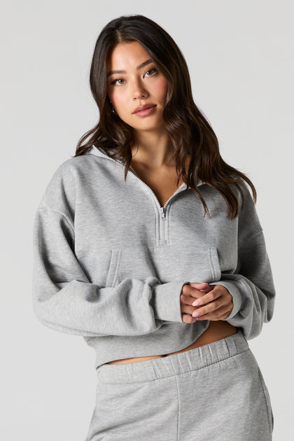 Fleece Half Zip Hoodie