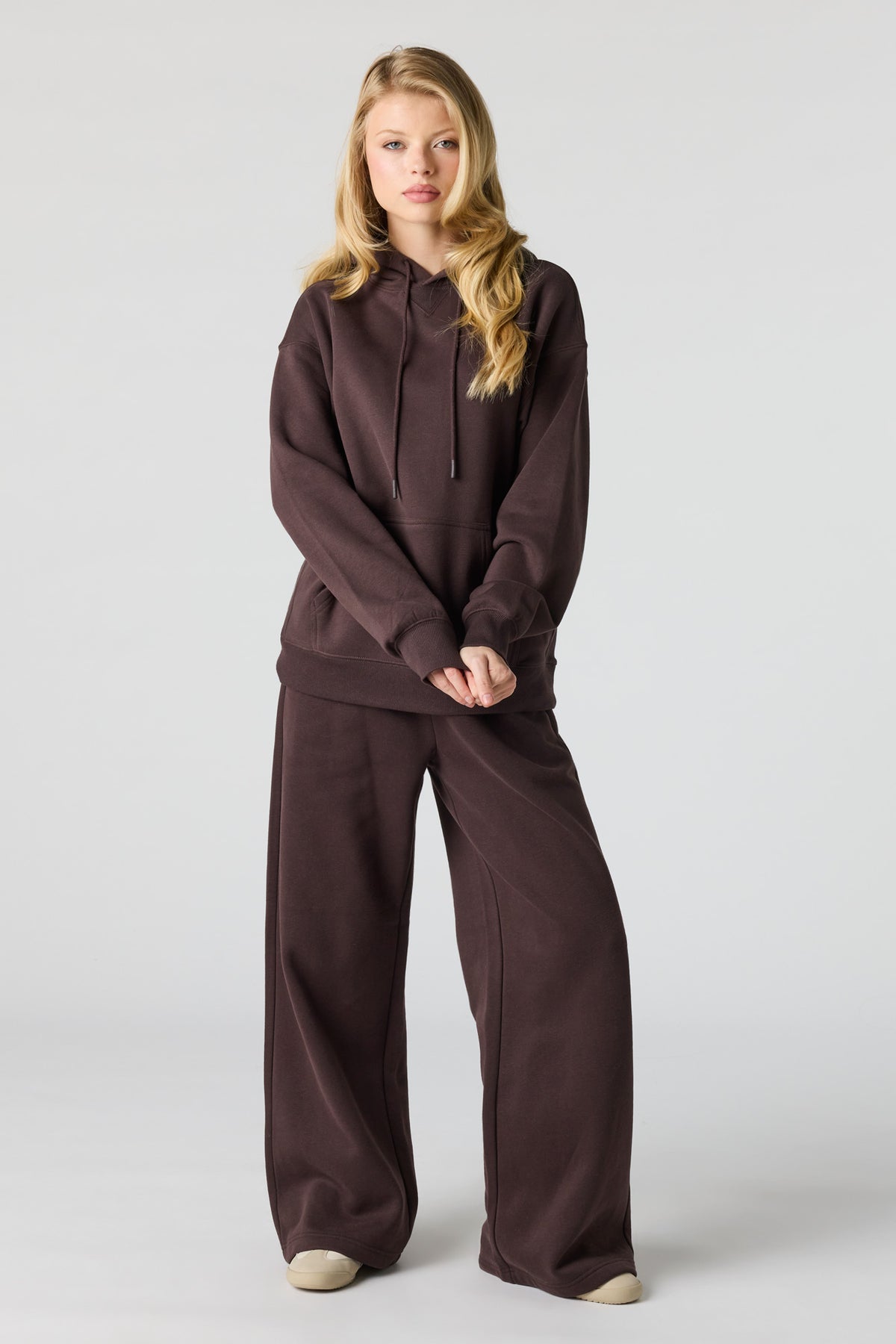 Pantalon d'entraînement à jambe large en molleton supérieur