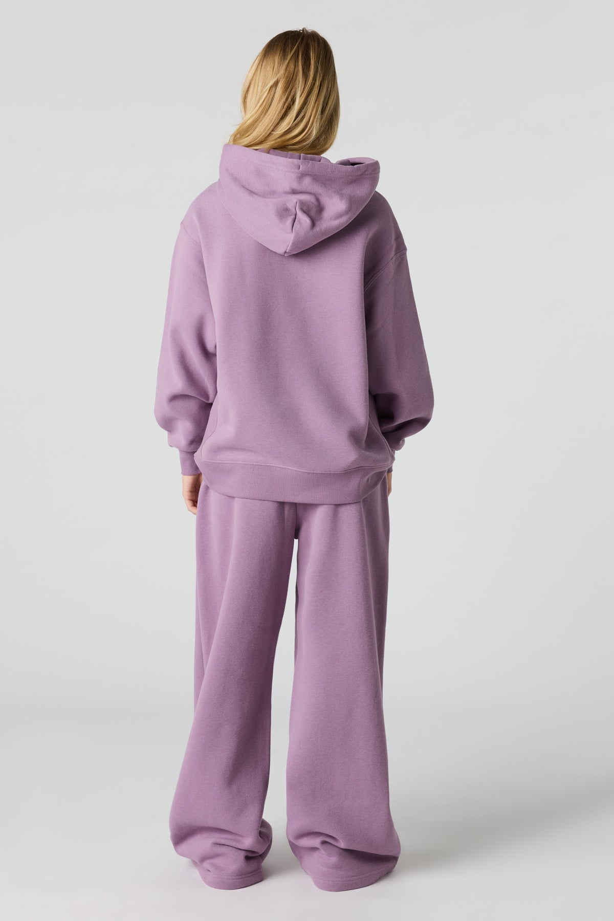 Alt View 3. Premium Fleece Grande Wide Leg Sweatpant - Purple