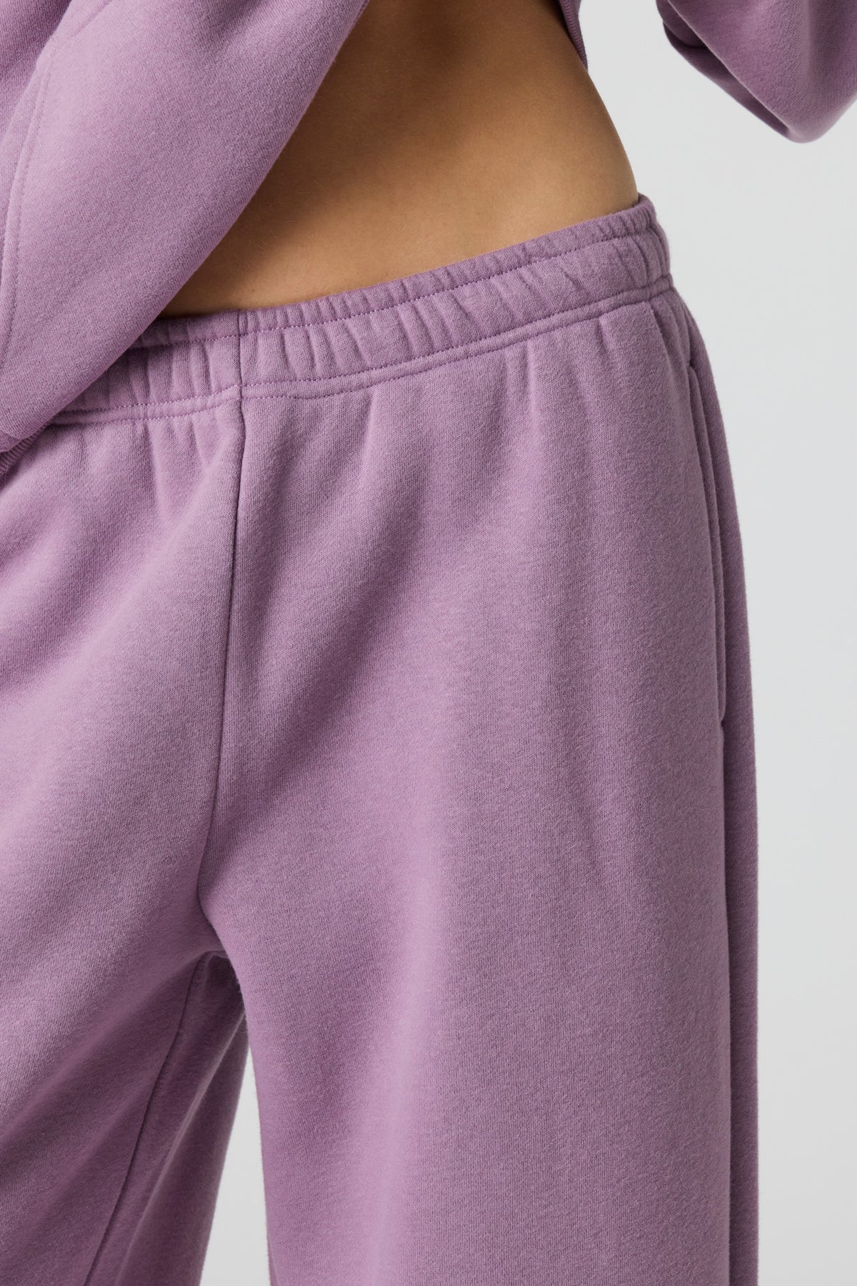 Alt View 4. Premium Fleece Grande Wide Leg Sweatpant - Purple
