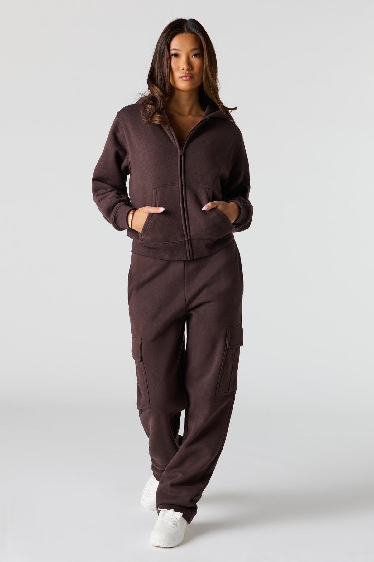 Premium Fleece Grande Cargo Sweatpant - Brown