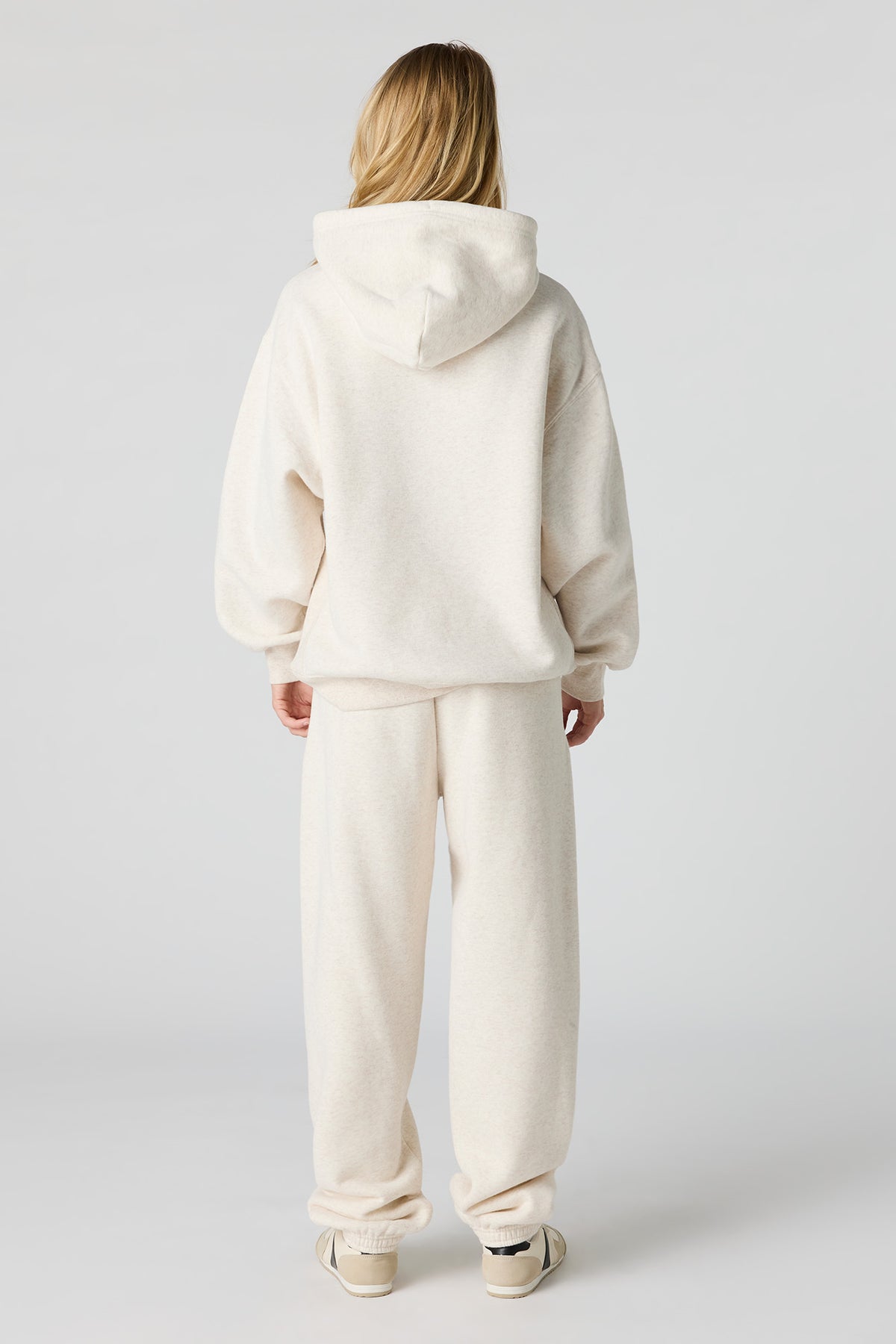 Alt View 3. Premium Fleece Grande Jogger - Oatmeal
