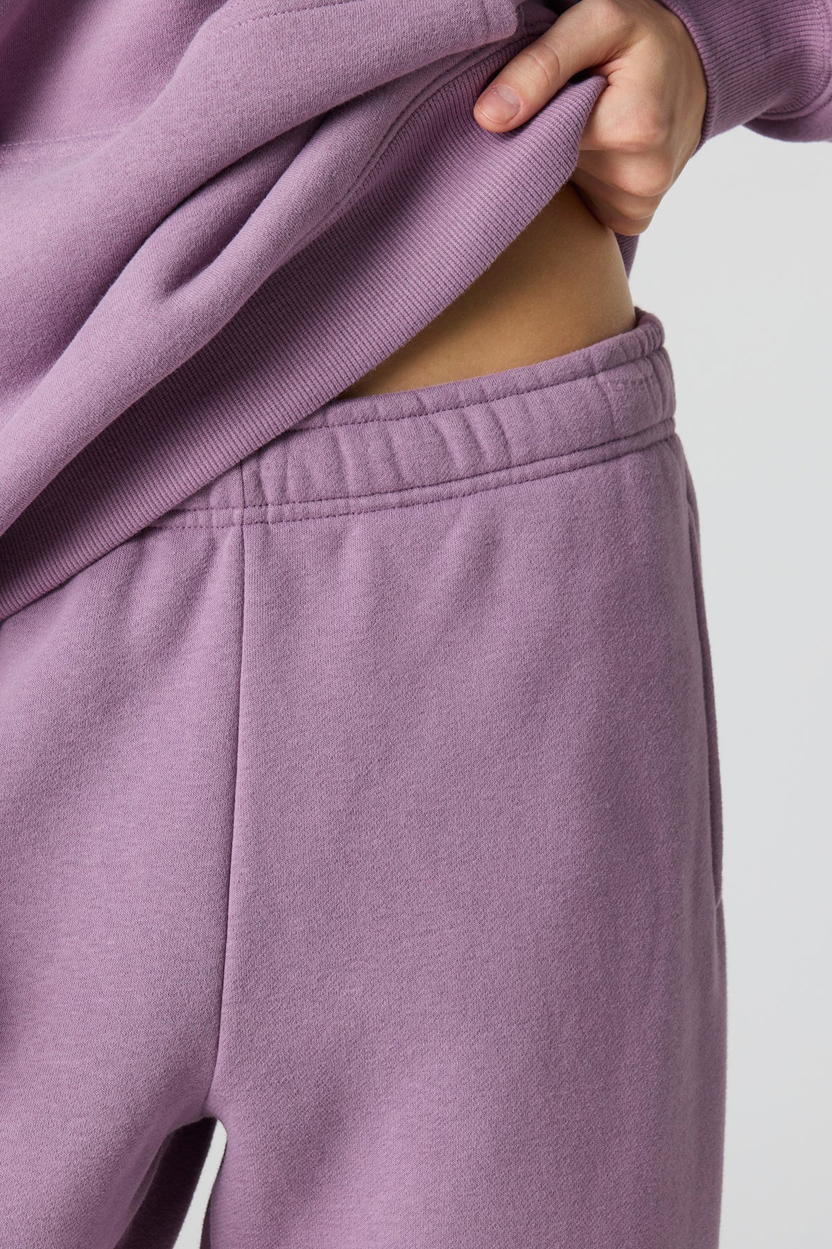 Alt View 4. Premium Fleece Grande Jogger - Purple