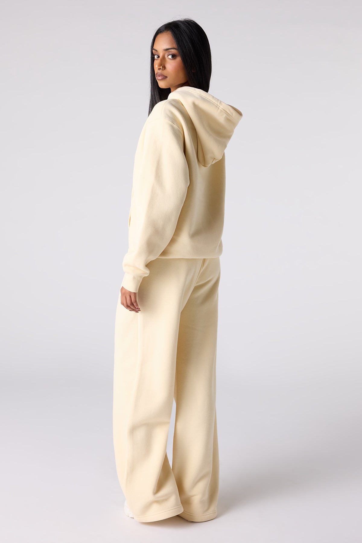 Alt View 3. Premium Fleece Grande Wide Leg Sweatpant - Yellow