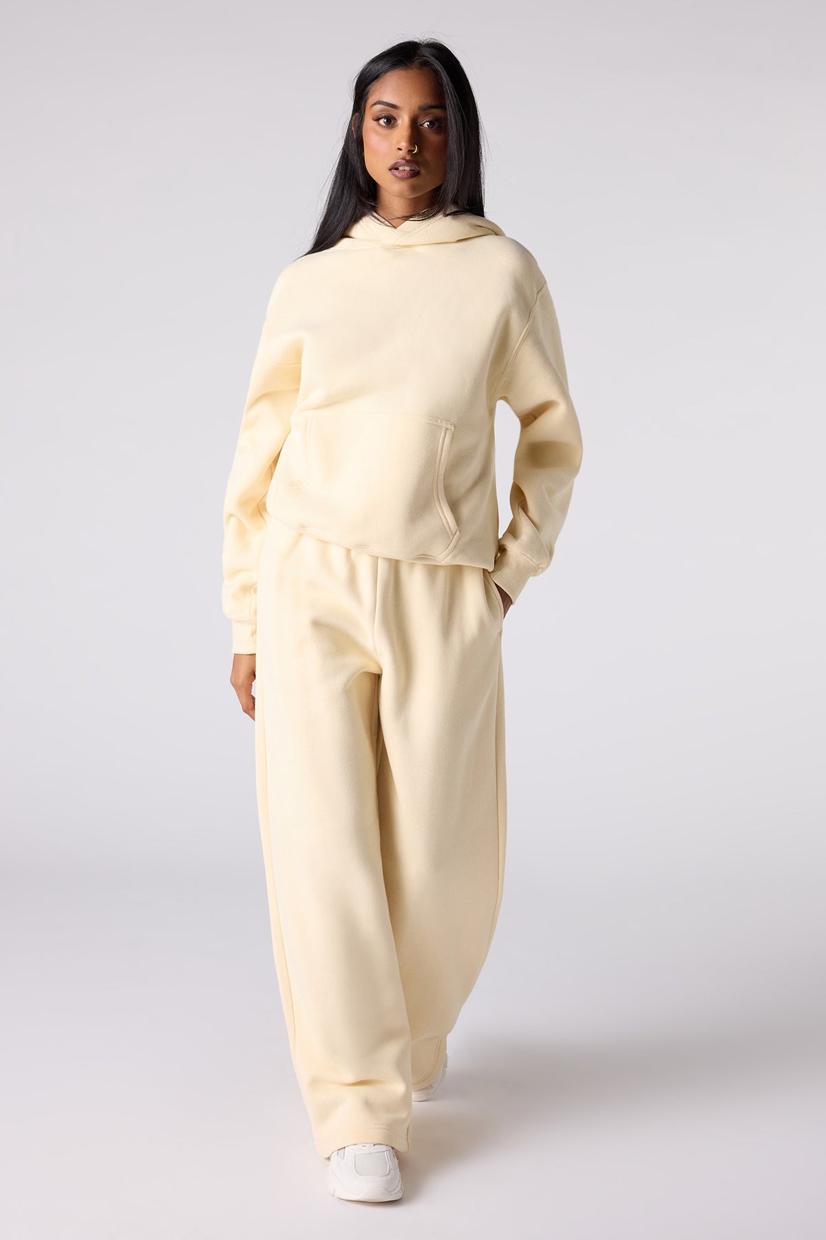 Premium Fleece Grande Wide Leg Sweatpant - Yellow