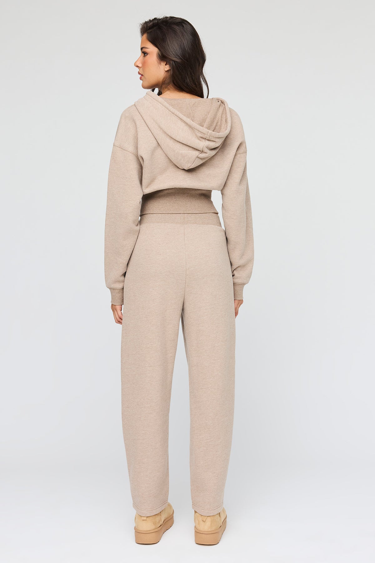 Alt View 3. Premium Fleece Grande Barrel Sweatpant - Light Brown