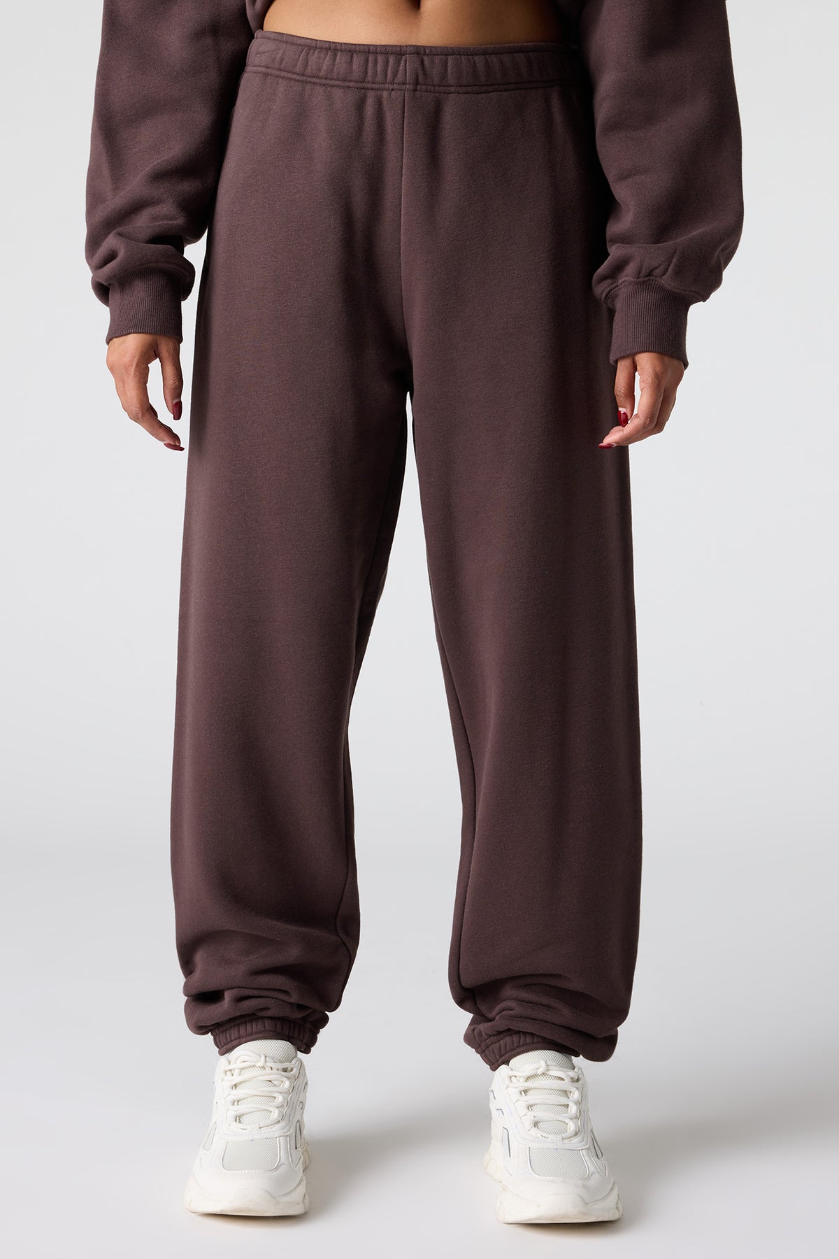 Alt View 2. Premium Fleece Grande Jogger - Brown