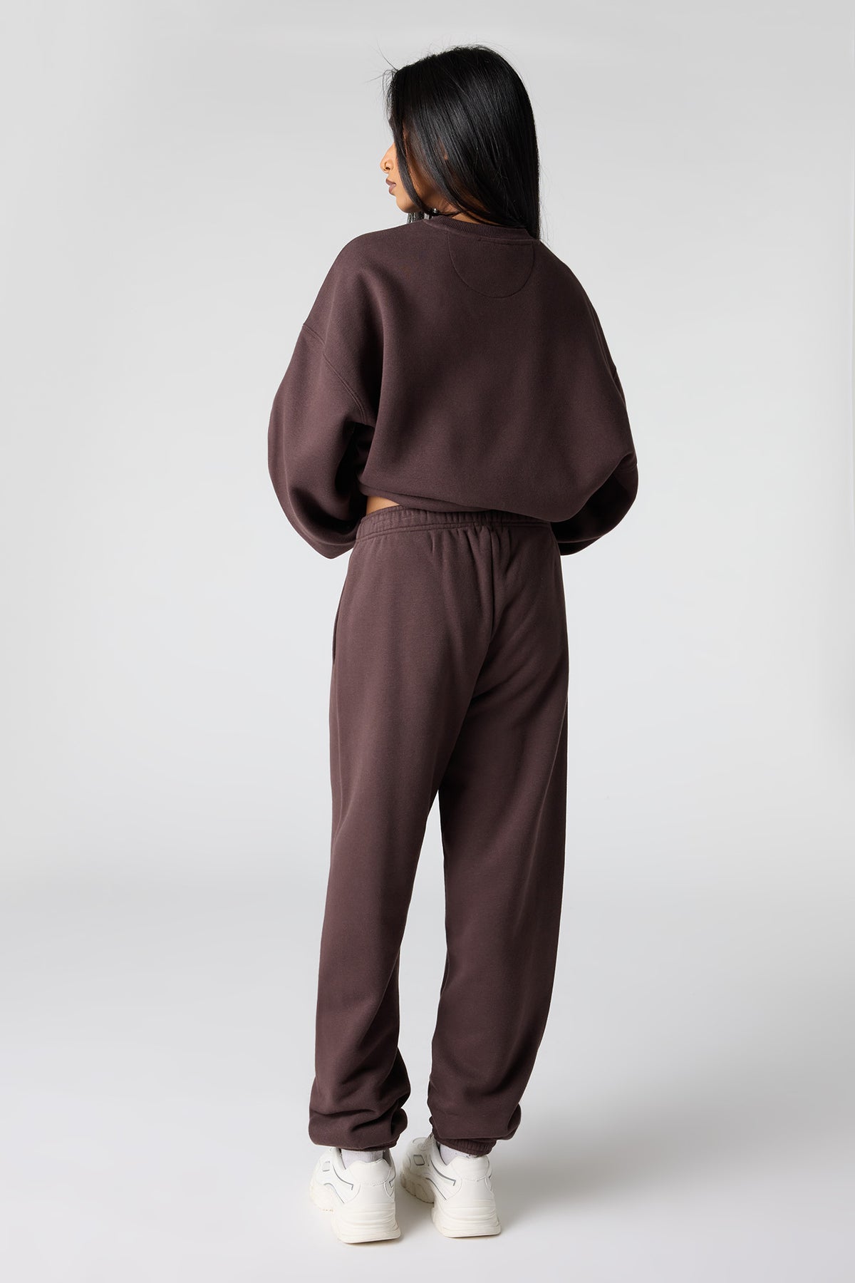 Alt View 3. Premium Fleece Grande Jogger - Brown