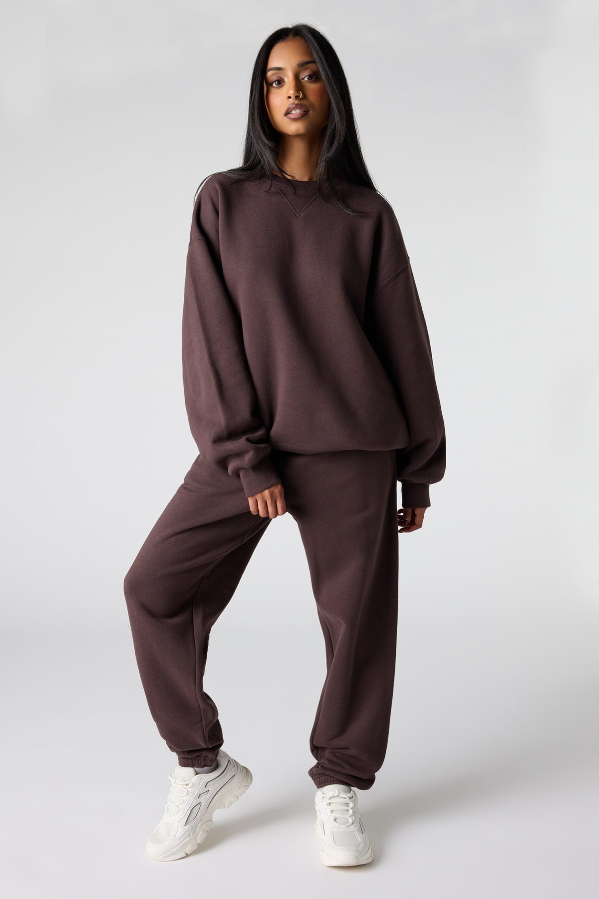 Premium Fleece Grande Jogger - Brown