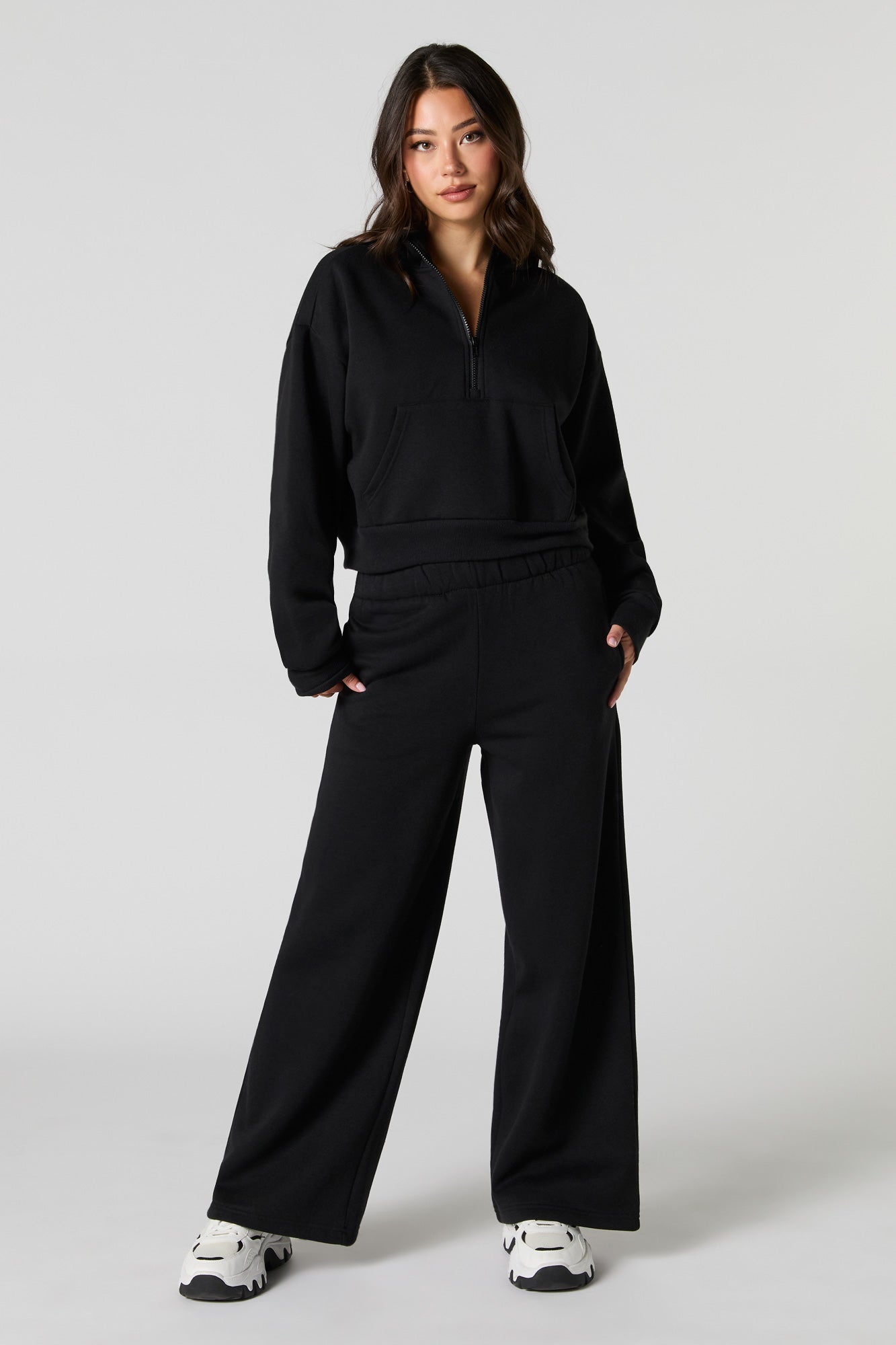 Fleece Wide Leg Sweatpant