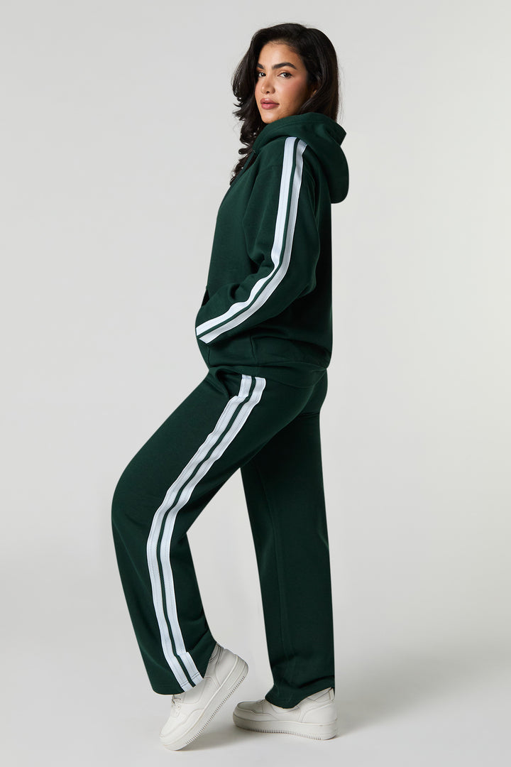 Pantalon en molleton avec rayures latérales