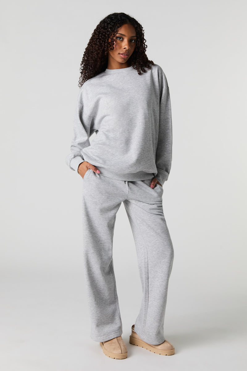 Wide Leg Fleece Sweatpant
