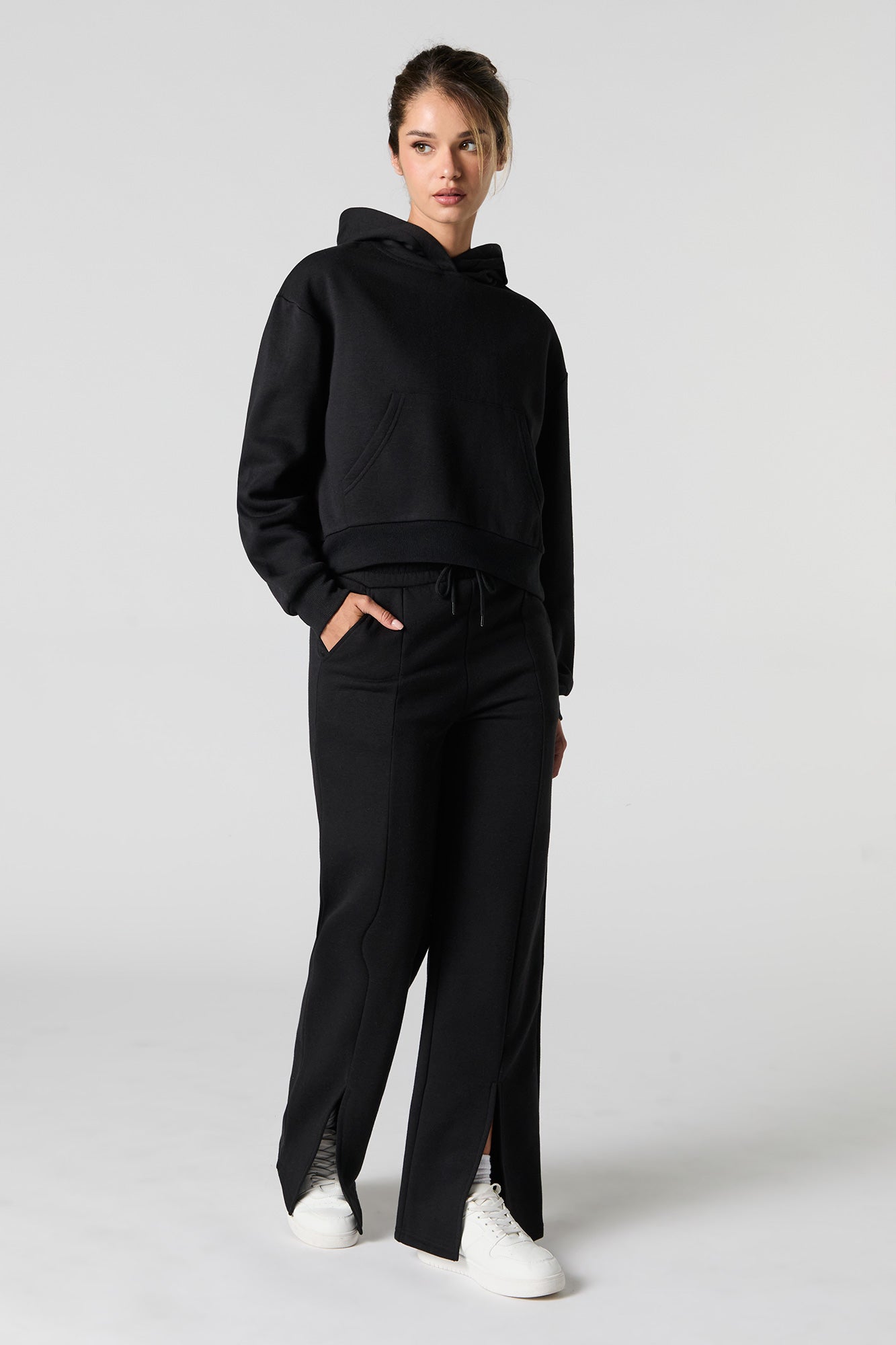 Fleece Slit Flare Sweatpant