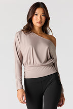 Off Shoulder Long Sleeve Top