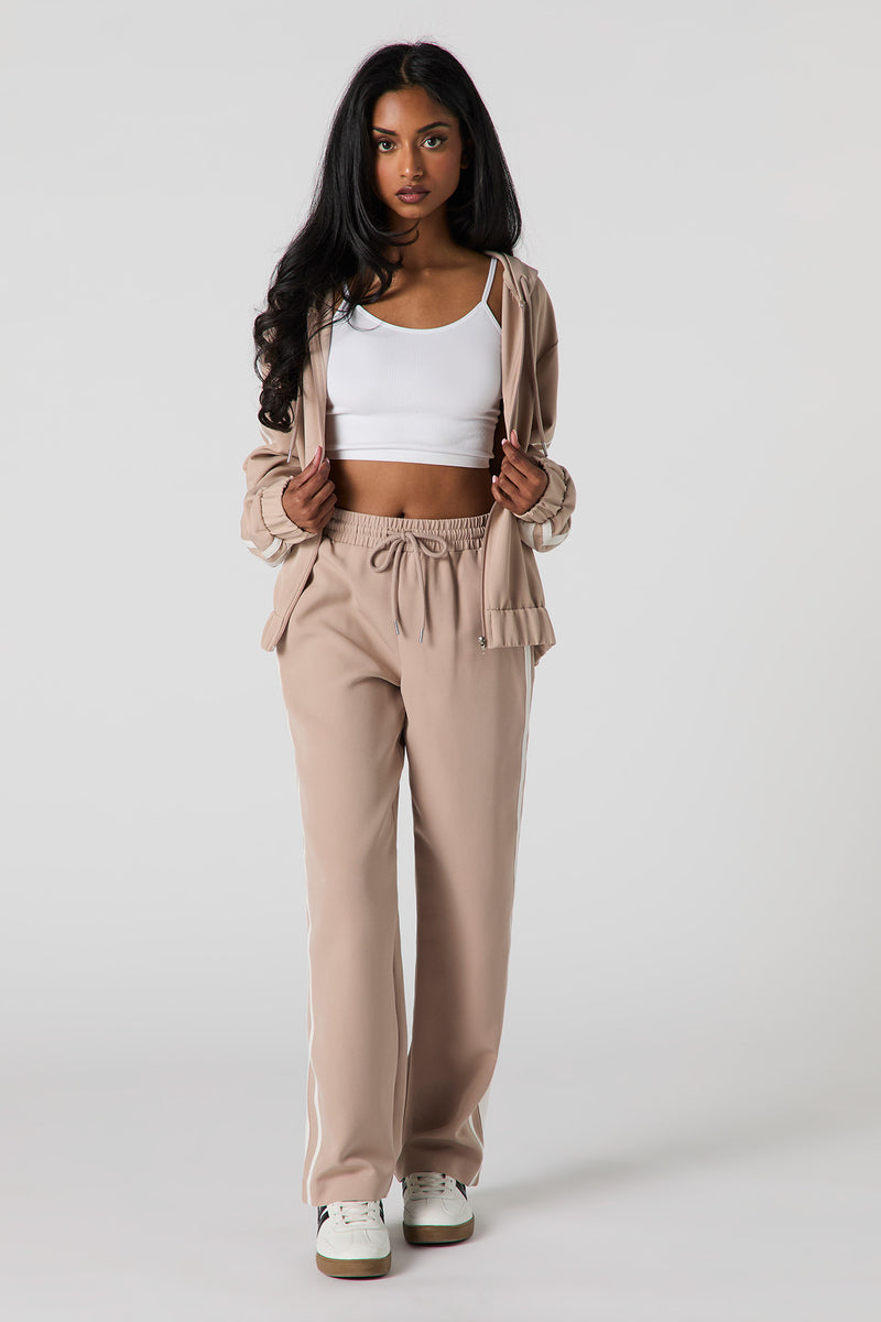 Pantalon Active avec rayures latérales et taille coulissante